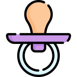 Baby pacifier icon