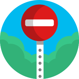 Stop sign icon