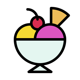 Ice cream cup icon