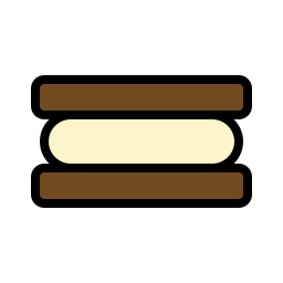 sandwich de helado icono