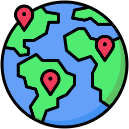 mapa e localização Ícone