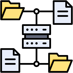 almacenamiento de archivos icono