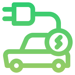 Electric car icon