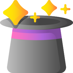 chapeau magique Icône