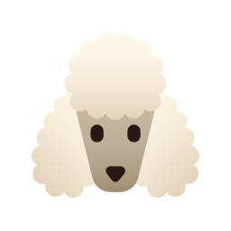 French poodle icon