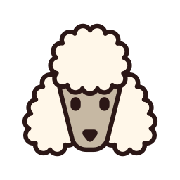 French poodle icon