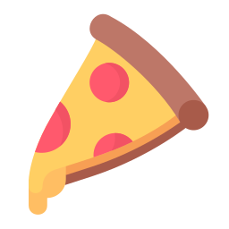 porción de pizza icono