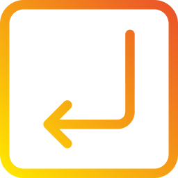 Down left arrow icon