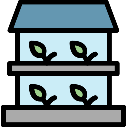 Green house icon