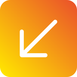 Down left arrow icon