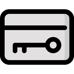 Tarjeta de acceso icono