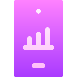 Mobile analytics icon