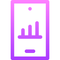 Mobile analytics icon