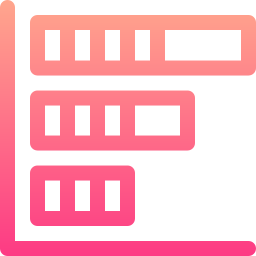 diagramme à bandes Icône