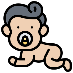 Baby pacifier icon