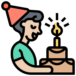 Birthday cake icon