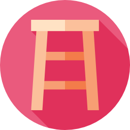 Wooden chair icon