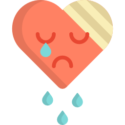 Broken heart icon