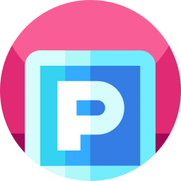 Parking sign icon