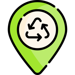 Recycling center icon