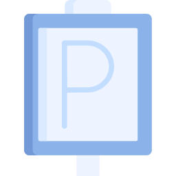 Parking sign icon