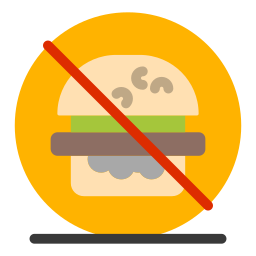 bez fast foodów ikona