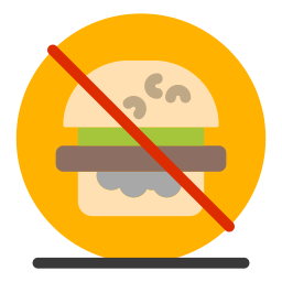 No fast food icon