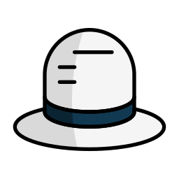 белая шляпа иконка