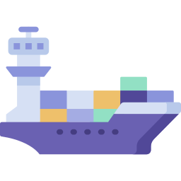 Container ship icon