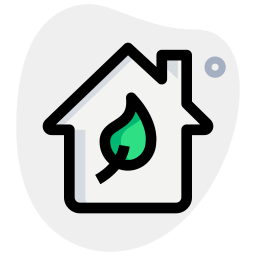 Eco house icon