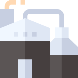 Biogas plant icon