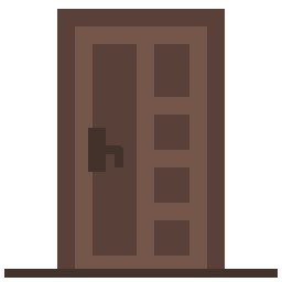 Одиночная дверь иконка