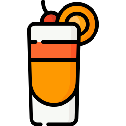 Tequila sunrise icon