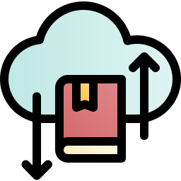 Cloud library icon