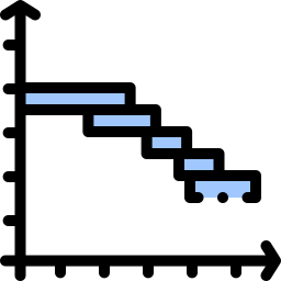 gráfico de gantt icono