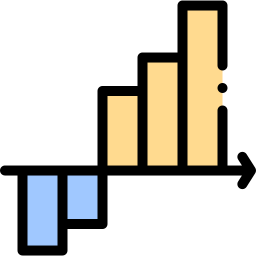 diagramme à bandes Icône