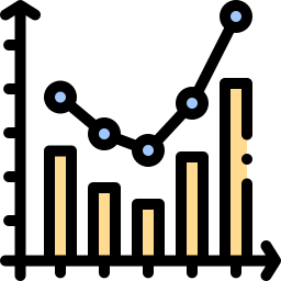 diagramme à bandes Icône