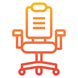 Desk chair icon