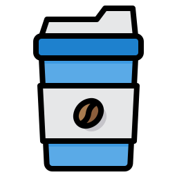 vaso de papel icono