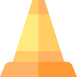 cono de tráfico icono