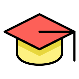 Шляпа выпускника иконка