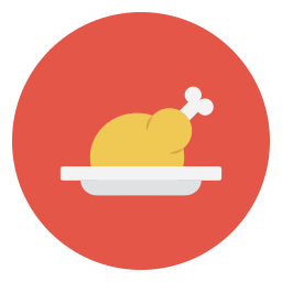 pollo asado icono