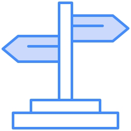 znak kierunku ikona