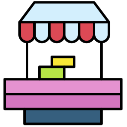 Food stall icon