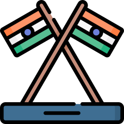 bandiera dell'india icona