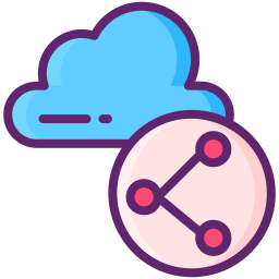 Cloud sharing icon