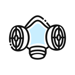 Respirator mask icon