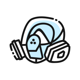 Respirator mask icon