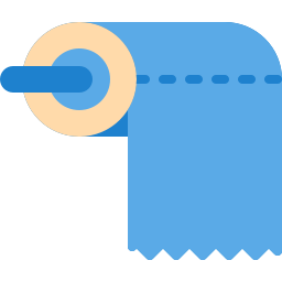 rollo de tejido icono