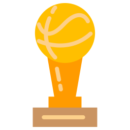 Basketball trophy icon